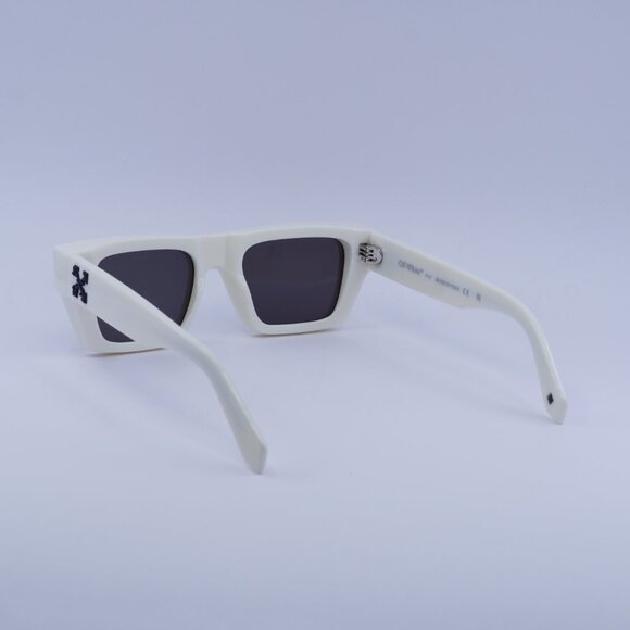 Off-White OERI145 OREGON 0107 Sunglasses White Square Frame, Grey Lenses - Picture 7 of 12